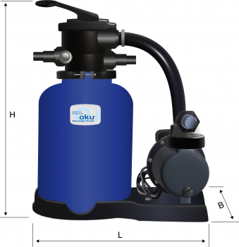 Sandfilter Filteranlage ECO mit SPS Pumpe