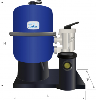 Sandfilter Filteranlage Hawaii mit Speck Alpha