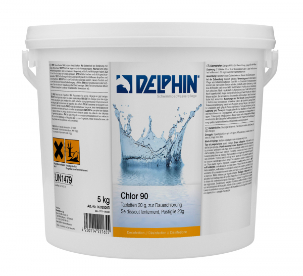 5 Kg Delphin Chlor 90 Chlortabs 20Gr. langsamlöslich