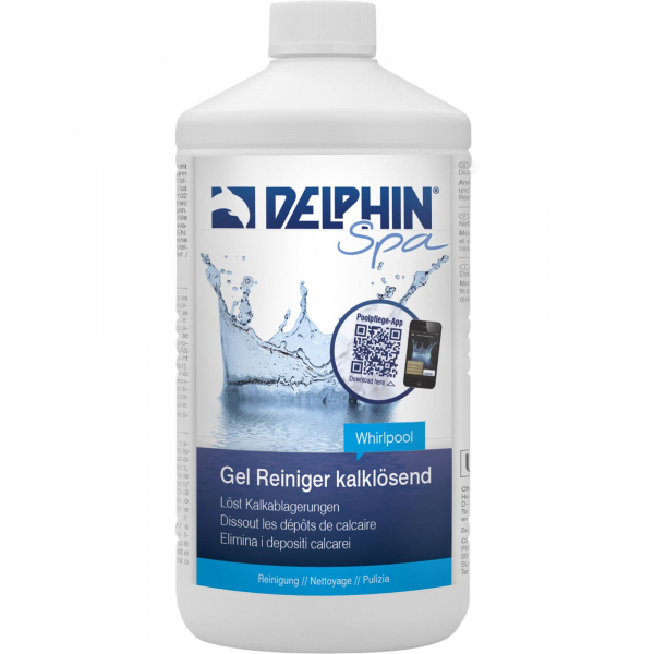 1 Liter Delphin SPA Gelreiniger kalklösend Whirlpool